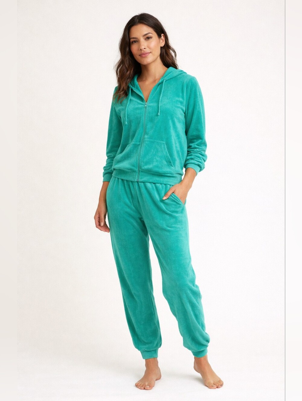 Cable & Gauge Studio Green Tracksuit Set Hoodie Joggers XL
